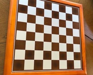 Chess set with bronze and pewter(?) civil war pieces.