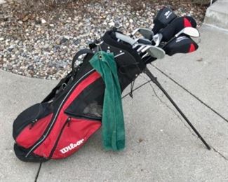 Golf clubs.