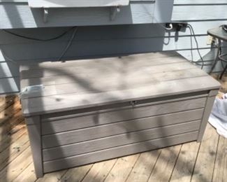 Outside storage unit.