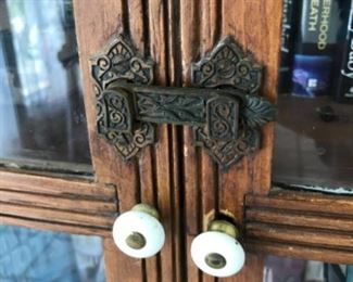Close up of bookcase.