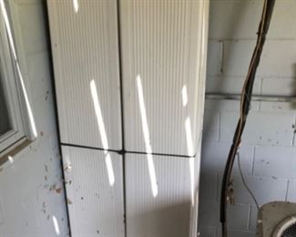 Outside storage unit.