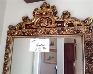 Gold Framed Mirror $75