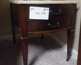 Marble-top End Table $55