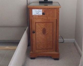 1 of 2 Inlaid Biedermeir style Nightstand $175