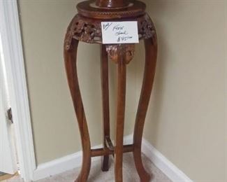Carved Marble-top Fern Stand $45