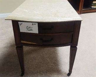 Marble-top End Table (as-is) $35