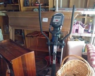 Exercise Bike and Assorted Baskets