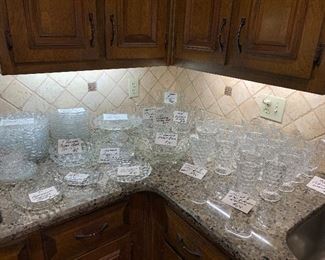 Vintage and New Fostoria American Clear