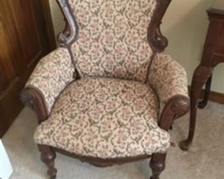 12. Eastlake chair as is - 13 1/2"H to pillow 		$75