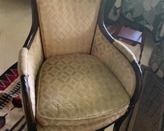 ANTIQUE CUSTON UPHOLSTERED ARM CHAIR ~ $275 REDUCED $150)