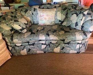 CUSTOM UPHOLSTERED LOVE SEAT  ( TWO AVAILABLE )  ~ $ 195