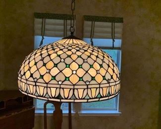 Tiffany style stained glass chandelier $325
