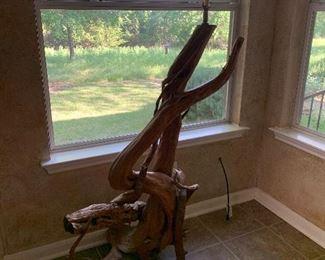 One if a kind unusual driftwood floor lamp  ~ $259 OBO