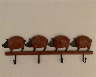 $22~ Pig key holder 