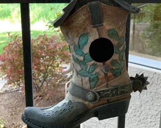 Boot birdhouse ~ $28