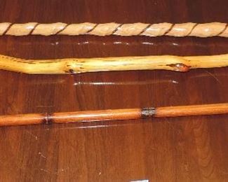 3 WALKING STICKS