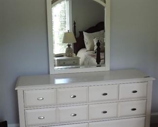 BEDROOM CHEST AND MIRROR