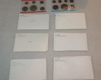 1973-78 UNCIRCULAED COIN SETS