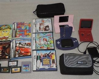 GAME BOY AND HAND HELD GAMES  SELLING AS LOT