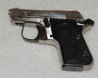 BERRETA .25 CAL.  ALL FFL LAWS APPLY