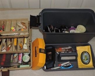 (2) FISHING TACKLE BOXES  SELLING AS LOT