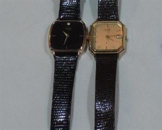 PAIR OF DESIGNER DRESS WATCHES