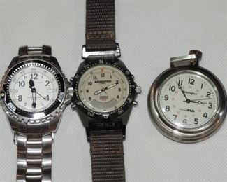 CLOSE UP OF WATCHES