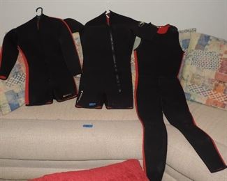 LOT OF (3) SCUBA GEAR WET SUITS