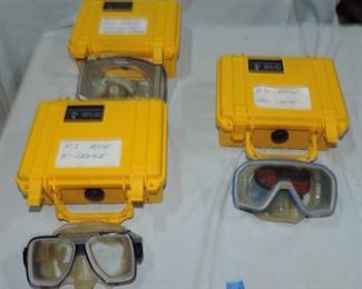 LOT OF 3 SCUBA DIVING MASKS