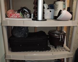 LOT OF ITEMS ON SHELF LOT