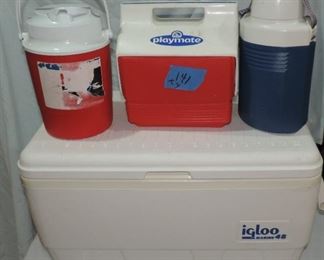 LOT OF (4) COOLERS