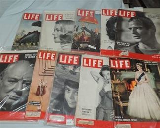 LOT OF LIFE MAGAZINES