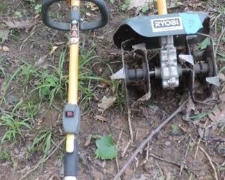 RYOBI WEED EATER WITH ATTACHMENT