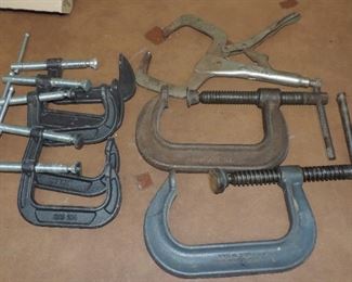 LOT OF CLAMPS