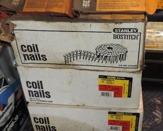 BOXES OF BOSTITCH NAILS