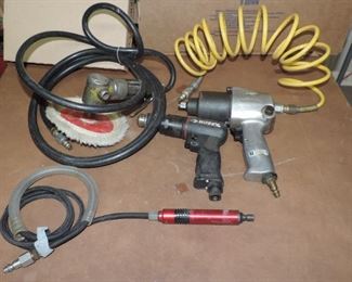AIR HOSE AND TOOL LOT