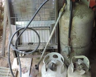 PROPANE TANKS AND FLAME THROWER