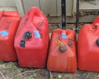 (4) GAS CANS