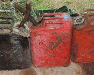 3 MILITARY GAS CANS
