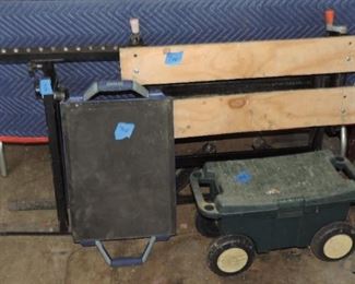 WORK TABLE, STAND, AND GARDEN CART