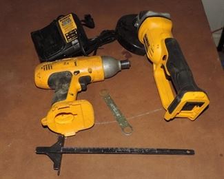 DEWALT TOOLS WITH NO CHARGER