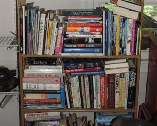 BOOK LOT #2  BOOKS AND SHELF