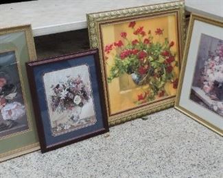 LOT OF 4 LARGE PRINTS