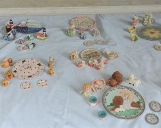 (9) MINIATURE TEA SETS