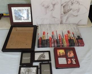 PICTURE FRAME AND PRINT LOT