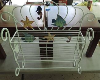 OCEAN THEMED METAL SHELF