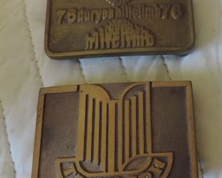 TRIUMPH BRASS BUCKLES