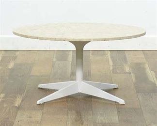 Mid Century Modern Stone Top Coffee Table