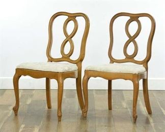Pair French Provincial Dining Chairs