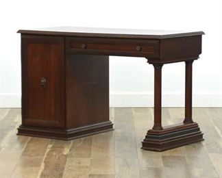 Bombay Company Empire Revival Desk Marquetry Detail Top